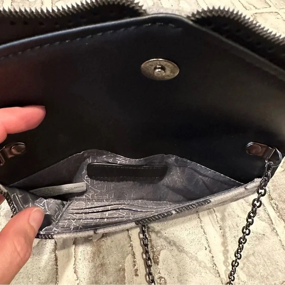 Danielle Nicole Plaid Black & Gray Crossbody Bag - Picture 5 of 8